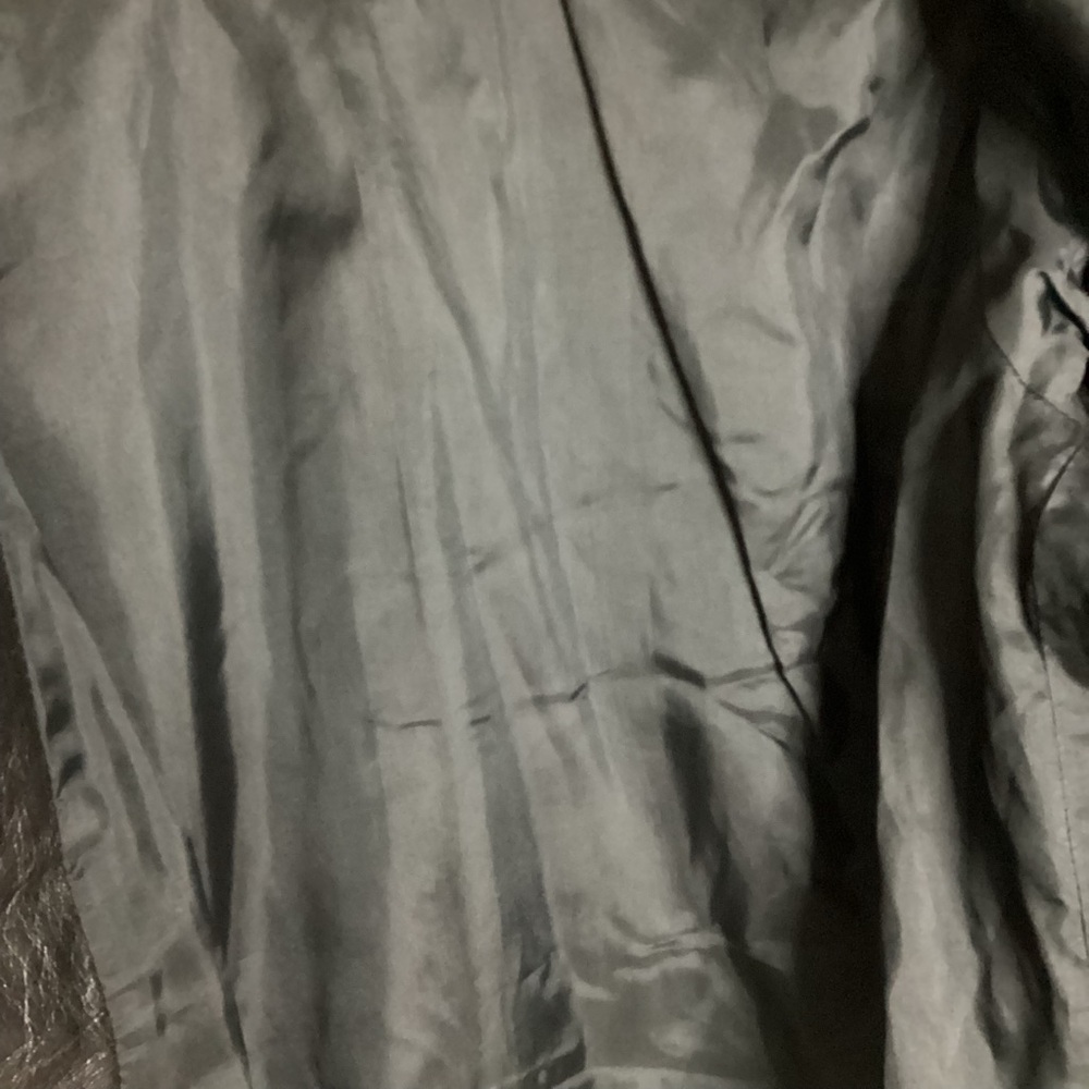 Michael Kors Double-Breasted Black Genuine Leather Jacket S - Picture 13 of 16